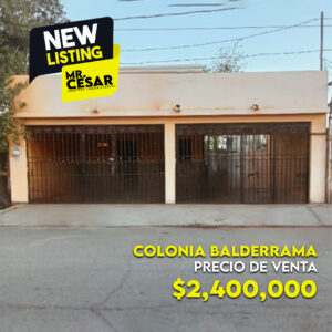 Casa en venta en Colonia Balderrama
